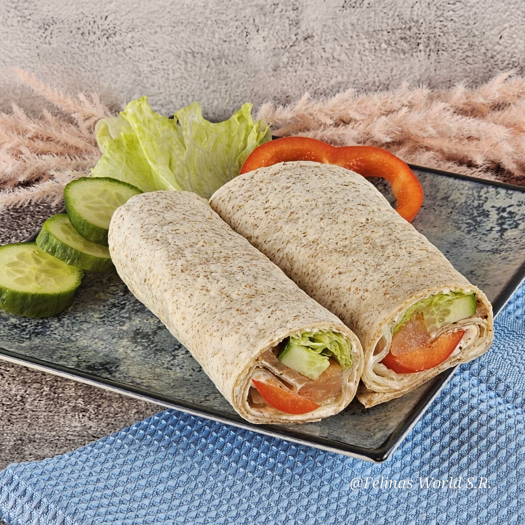 Lachs-wrap schnell und kalorienarm