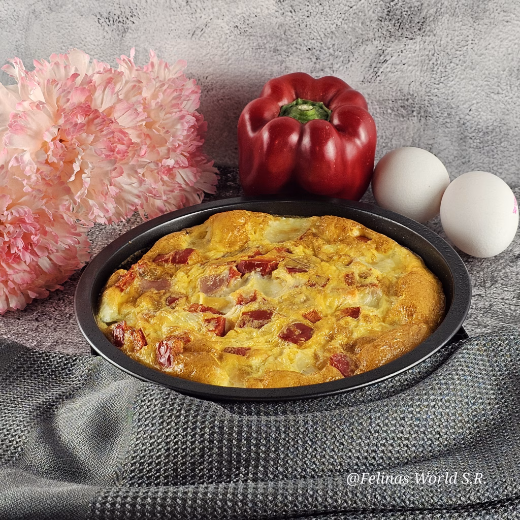 Schnelle Schinken-Mozzarella-frittata blitzschnell gemacht