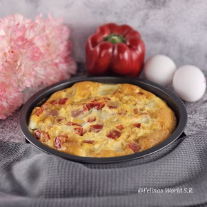 Schnelle Schinken-Mozzarella-frittata blitzschnell gemacht