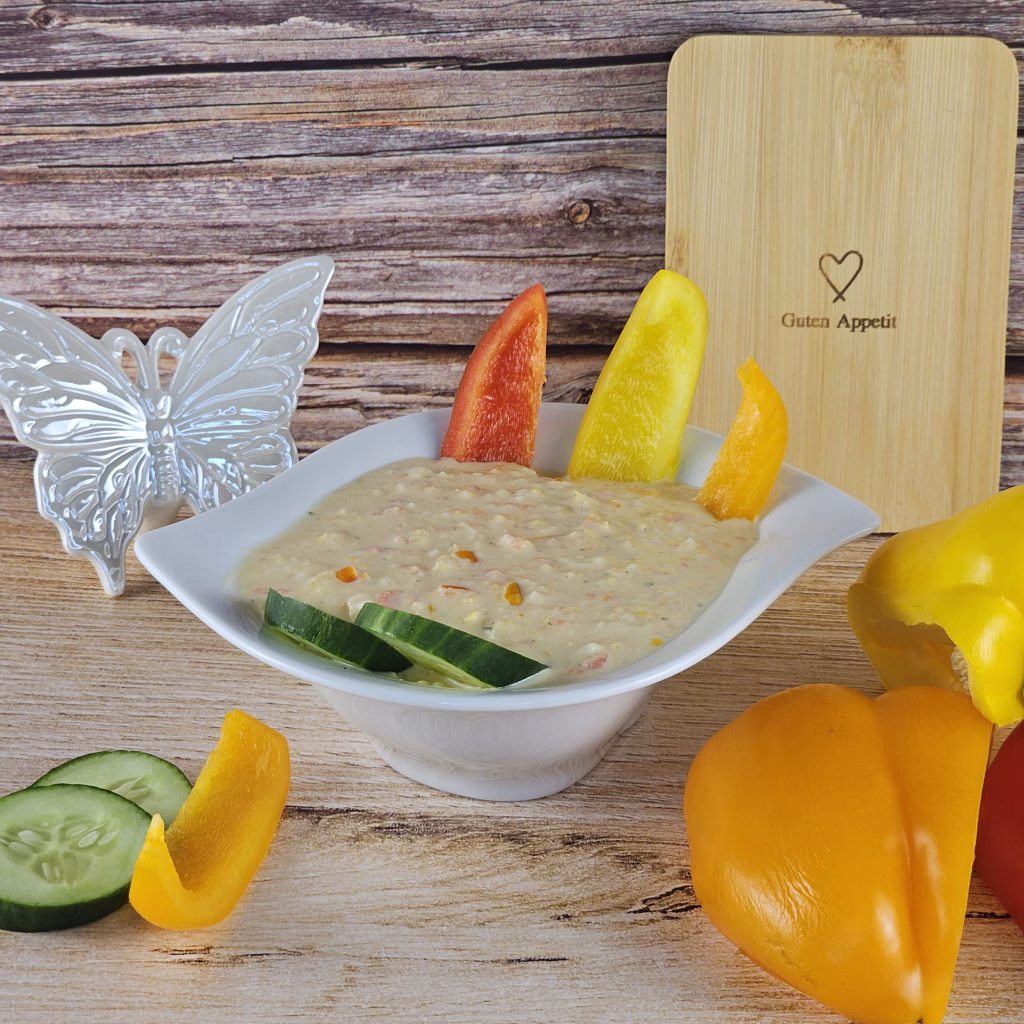 Paprika-Käse-dip oder als Aufstrich