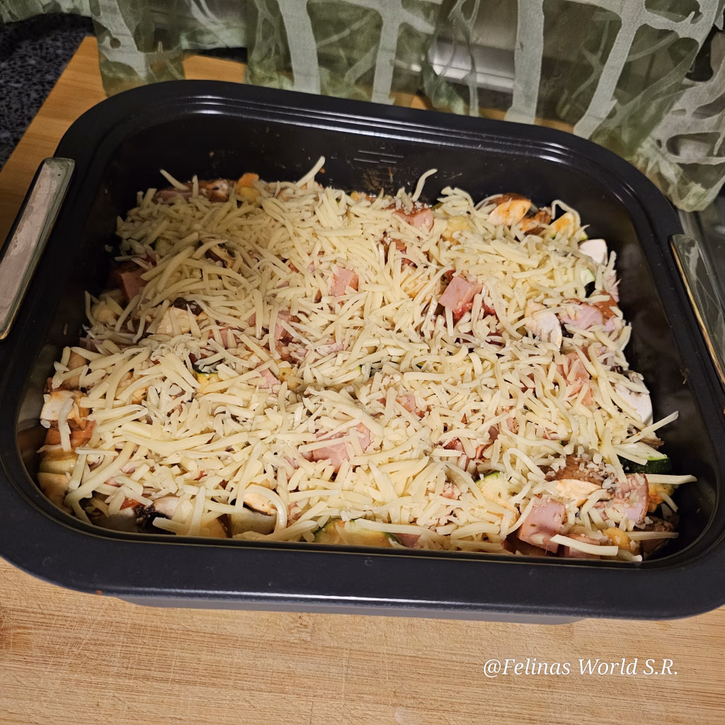 Schupfnudel-Leberkäs-Auflauf in der Ninja Combi