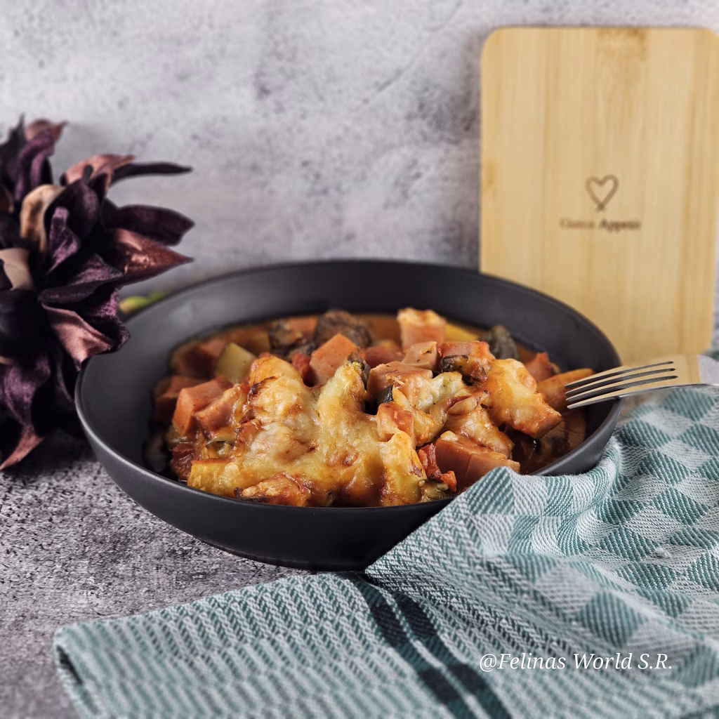 Schupfnudel-Leberkäs-Auflauf schnell und einfach