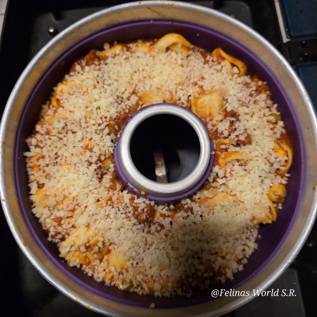 Tortellini-Auflauf mit Cabanossi bzw. Chorizo